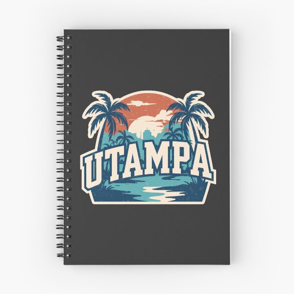 Item preview, UTampa Florida Retro Sunset Palm Trees Vintage College Design designed and sold by ArcticFoxStudio.