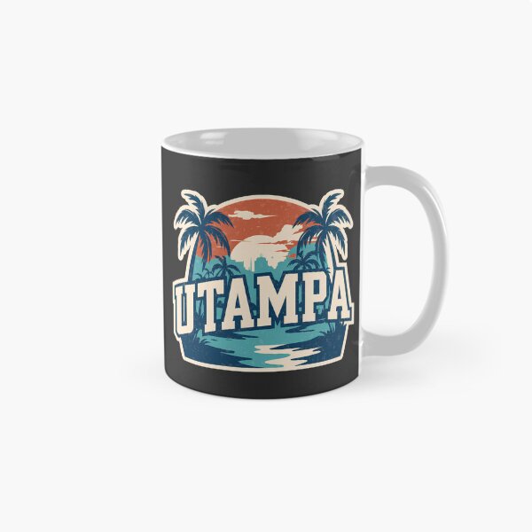 Item preview, UTampa Florida Retro Sunset Palm Trees Vintage College Design designed and sold by ArcticFoxStudio.