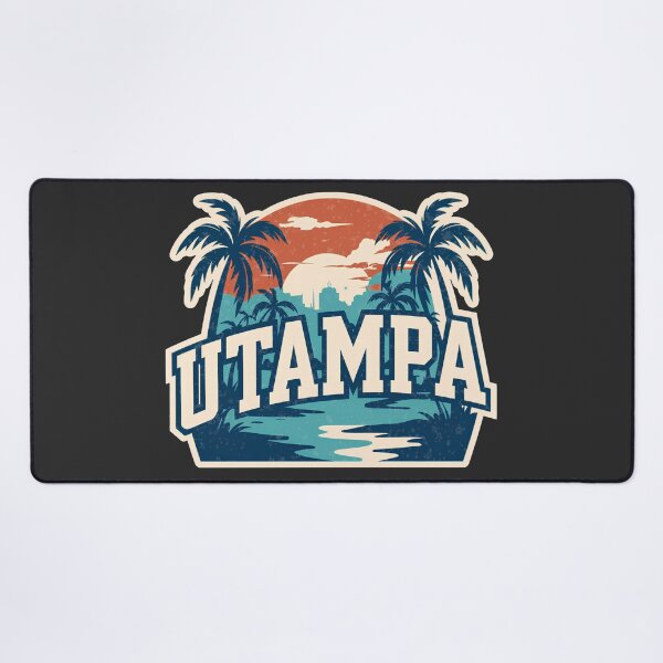 Item preview, UTampa Florida Retro Sunset Palm Trees Vintage College Design designed and sold by ArcticFoxStudio.