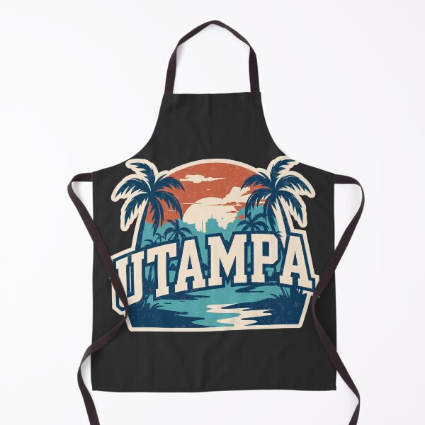 Item preview, UTampa Florida Retro Sunset Palm Trees Vintage College Design designed and sold by ArcticFoxStudio.
