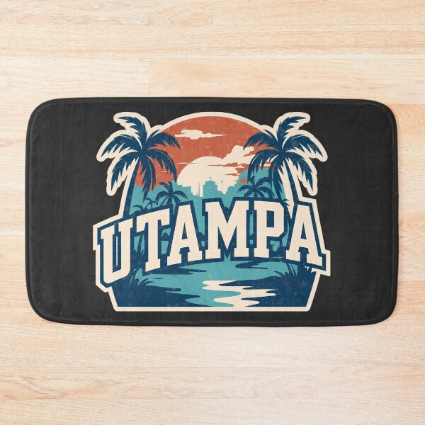 Item preview, UTampa Florida Retro Sunset Palm Trees Vintage College Design designed and sold by ArcticFoxStudio.