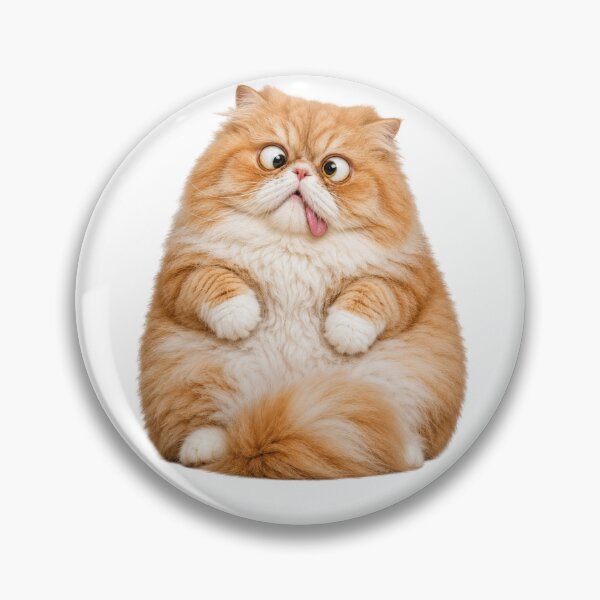 Item preview, Funny Derp Orange Cat Crossed Eyes Blep designed and sold by UvooArt.