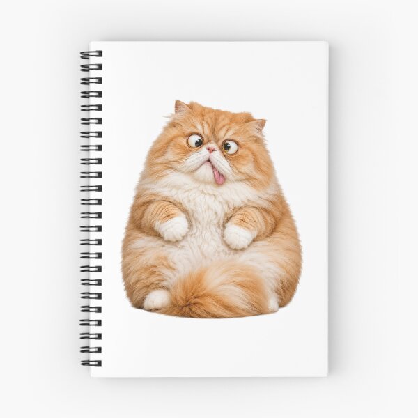 Item preview, Funny Derp Orange Cat Crossed Eyes Blep designed and sold by UvooArt.