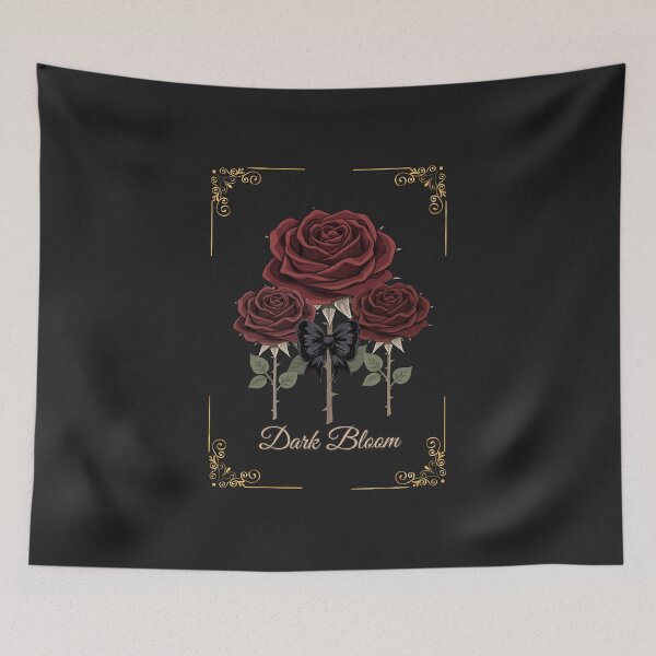 Item preview, Dark Bloom Rose Gothic Coquette // Moody gothic romance black designed and sold by Creativ_Design.
