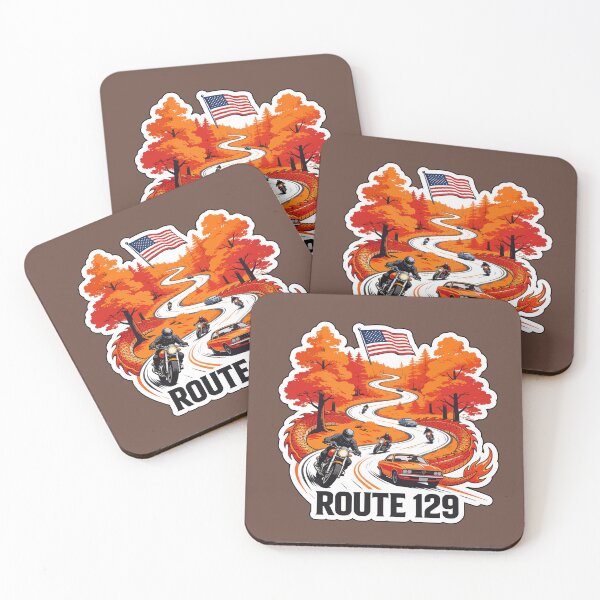 Item preview, Tail of the Dragon Road US 129 Motorcycle Sports Car Sticker & T-Shirt 08 designed and sold by OuterShellUK.
