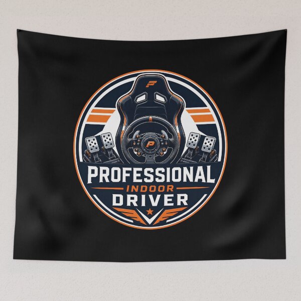 Item preview, Professional Indoor Driver Circular Sim Racing Emblem Badge designed and sold by Fenay Designs.