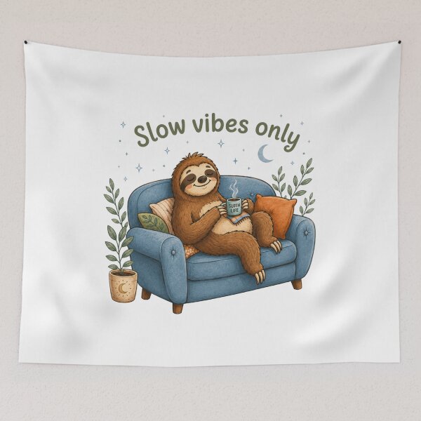 Item preview, Sloth relaxing on sofa designed and sold by AwakeningThread.