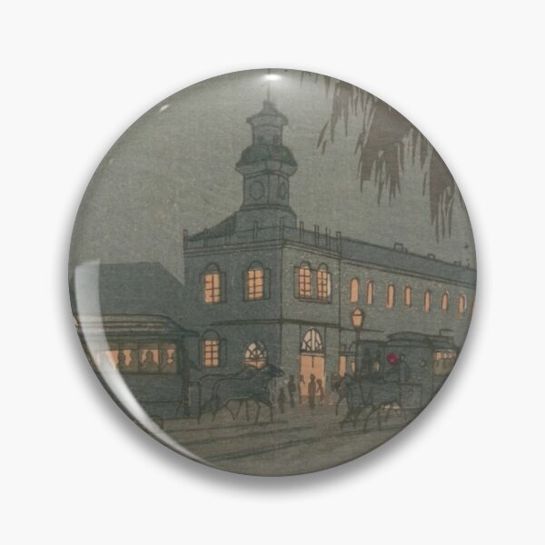 Item preview, Vintage Tokyo Nightscape Ukiyo-e: Ginza Street by Night in the Meiji Era designed and sold by vekotpu.