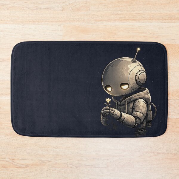 Item preview, Sad Robot Holding Flower designed and sold by QuietNovaShop.