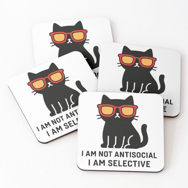 Item preview, Black Cat T-shirt with Sunglasses (Humorous) designed and sold by QuentinDelarbre.