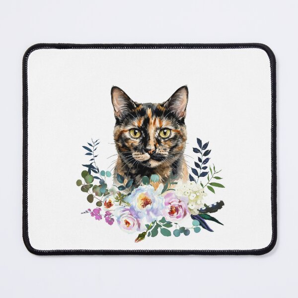 Item preview, Watercolor Tortoiseshell Cat designed and sold by Liededrom..