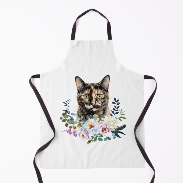 Item preview, Watercolor Tortoiseshell Cat designed and sold by Liededrom..