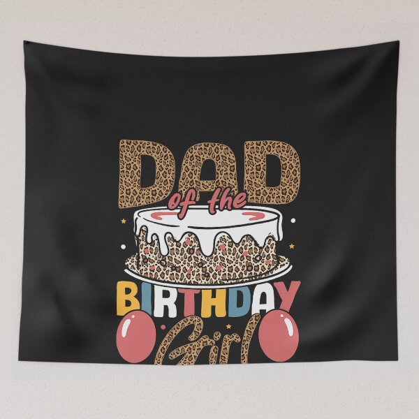 Item preview, Dad of The Birthday Girl Cheetah Print Birthday designed and sold by CriseldaBruning.