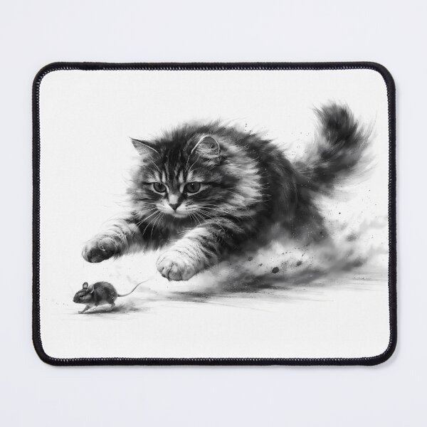 Item preview, Cat Chasing a Mouse designed and sold by cuprum.