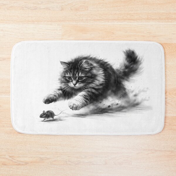 Item preview, Cat Chasing a Mouse designed and sold by cuprum.