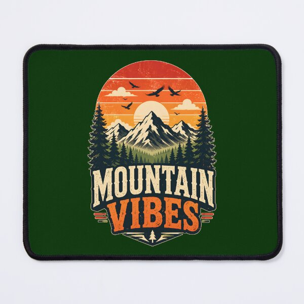 Item preview, Mountain Vibes Retro Vintage Hiking Camping designed and sold by Mr Lee.