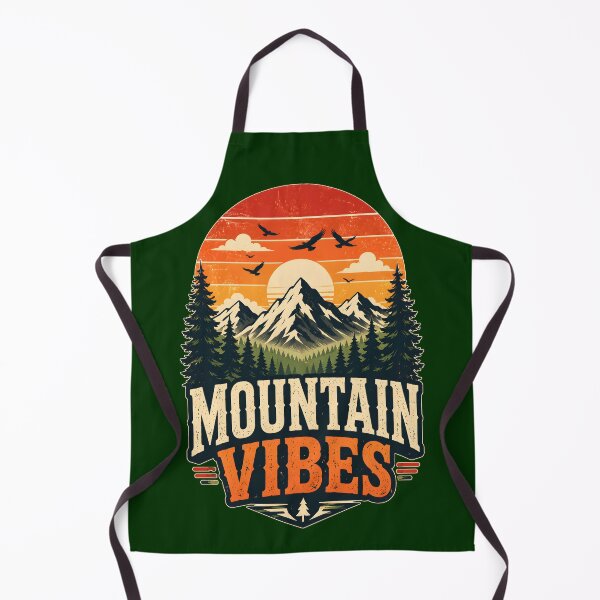 Item preview, Mountain Vibes Retro Vintage Hiking Camping  designed and sold by Mr Lee.
