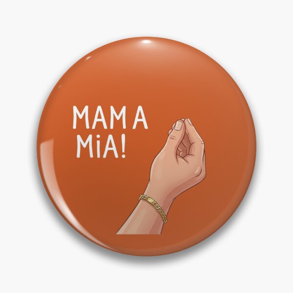 Item preview, Cartoon Italian Hand Gesture - Mamma Mia! designed and sold by GrabaHuk.
