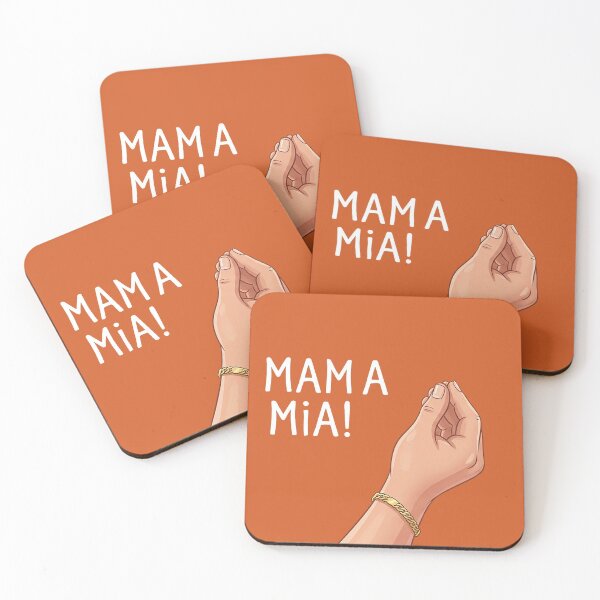 Item preview, Cartoon Italian Hand Gesture - Mamma Mia! designed and sold by GrabaHuk.