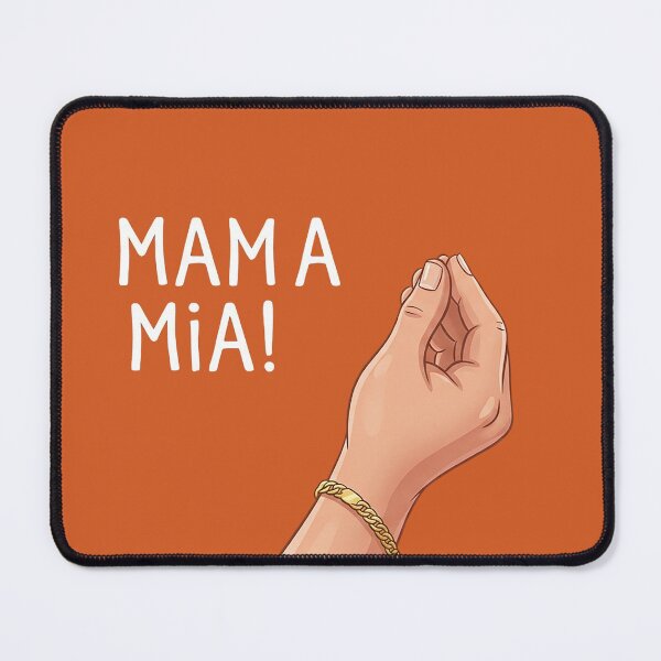 Item preview, Cartoon Italian Hand Gesture - Mamma Mia! designed and sold by GrabaHuk.