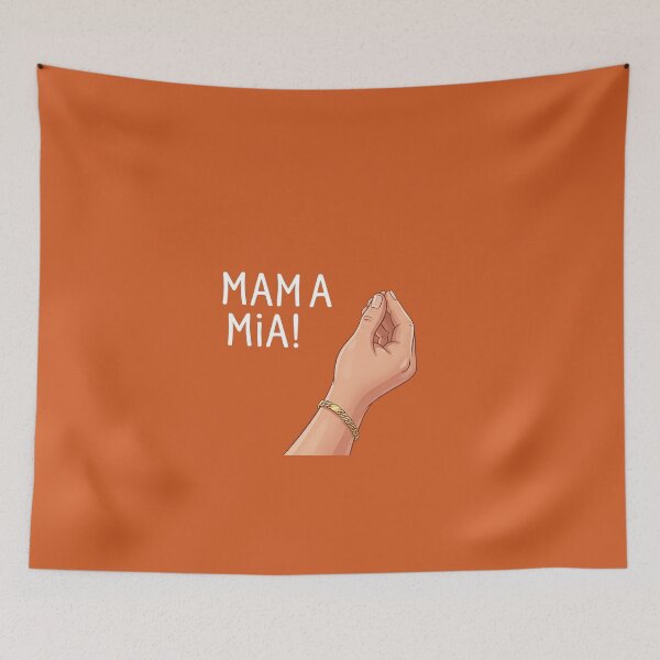 Item preview, Cartoon Italian Hand Gesture - Mamma Mia! designed and sold by GrabaHuk.