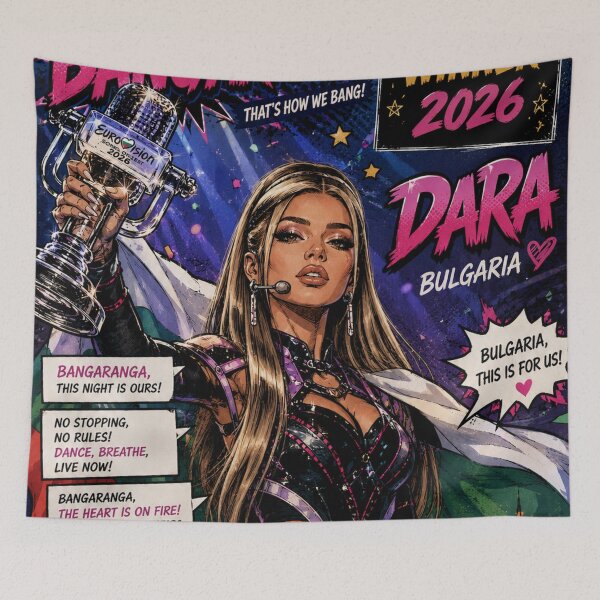 Item preview,  T- Shirt Sticker Dara Queen Eurovision 2026 Bangaranga Winner Bulgaria  designed and sold by DaniVi.