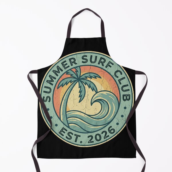 Item preview, Vintage Summer Surf Club 2026 Retro Badge designed and sold by TeNovaStudio.