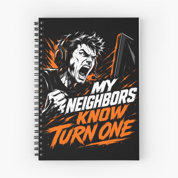 Item preview, My Neighbors Know Turn One Aggressive Sim Racing Rage Art designed and sold by Fenay Designs.