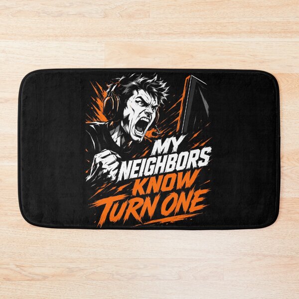 Item preview, My Neighbors Know Turn One Aggressive Sim Racing Rage Art designed and sold by Fenay Designs.