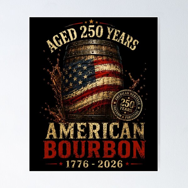 Item preview, Bourbon Built America Patriotic Whiskey 250 Years 1776-2026 Patriotic designed and sold by jinajinawoodood.