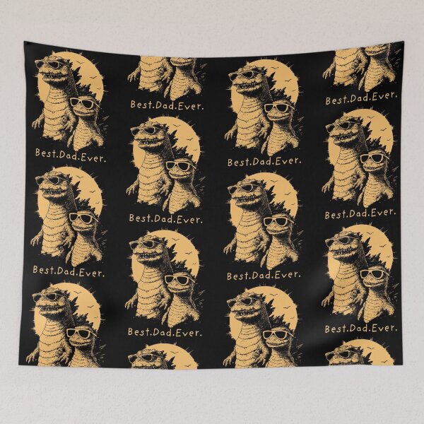 Item preview, Best Dad Ever Monsters Father's Day Funny Godzilla designed and sold by jinajinawoodood.