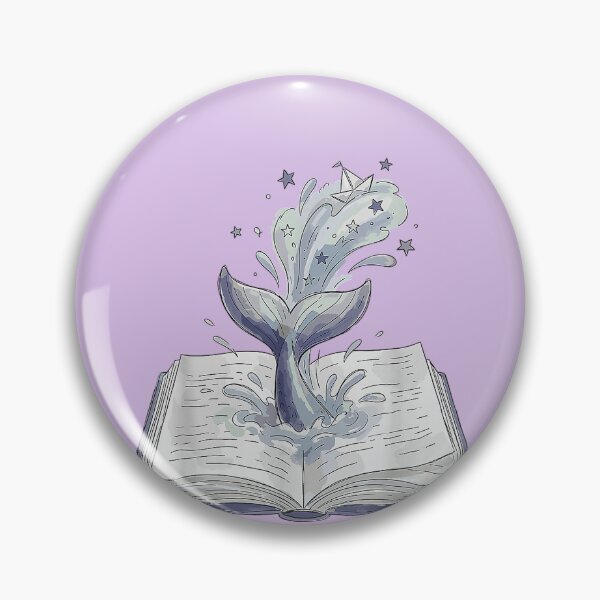 Item preview, Whale Watching Dive Into Reading Open Book Watercolor designed and sold by RaynaOceana.