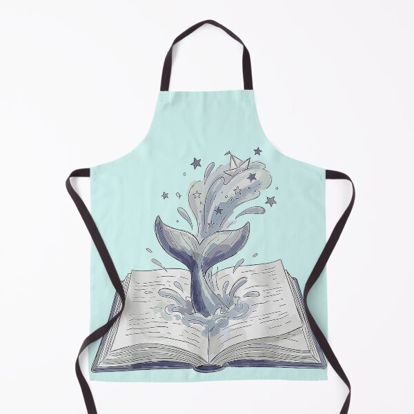 Item preview, Whale Watching Dive Into Reading Open Book Watercolor designed and sold by RaynaOceana.
