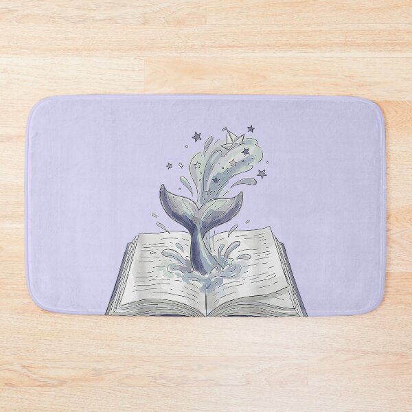 Item preview, Whale Watching Dive Into Reading Open Book Watercolor designed and sold by RaynaOceana.