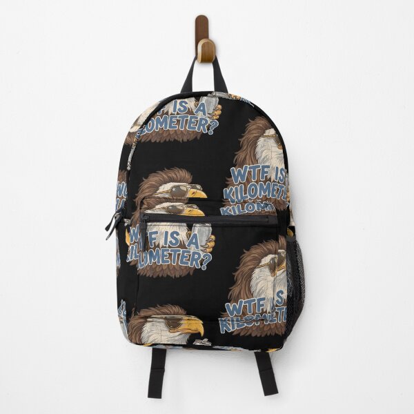 Item preview, WTF Is A Kilometer Funny American Eagle Meme designed and sold by jinajinawoodood.
