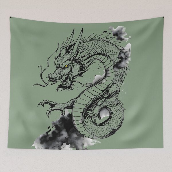 Item preview, Japanese Samurai Dragon designed and sold by Markoni's Bazaar.
