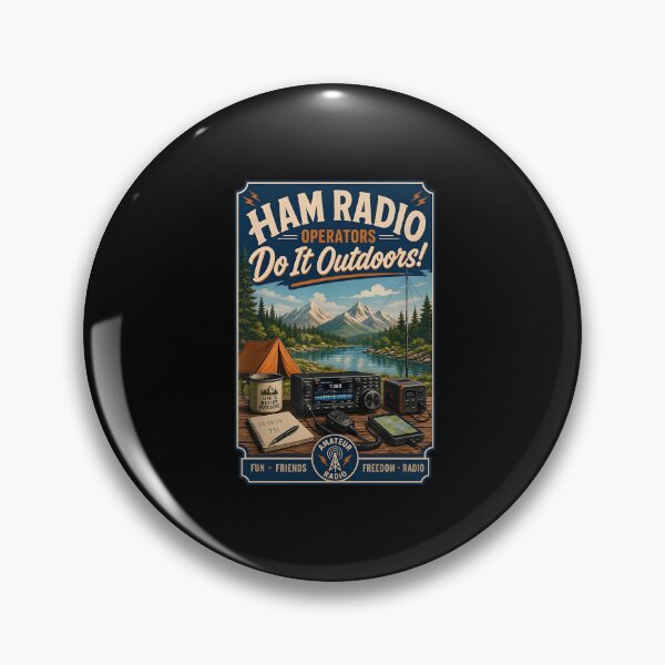 Item preview, Ham Radio Operators Do It Outdoors Vintage Camping designed and sold by jinajinawoodood.