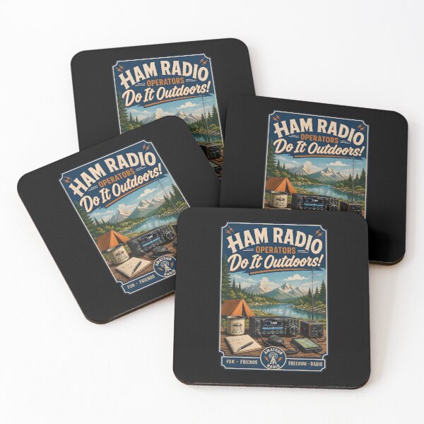 Item preview, Ham Radio Operators Do It Outdoors Vintage Camping designed and sold by jinajinawoodood.