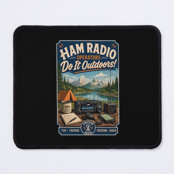 Item preview, Ham Radio Operators Do It Outdoors Vintage Camping designed and sold by jinajinawoodood.