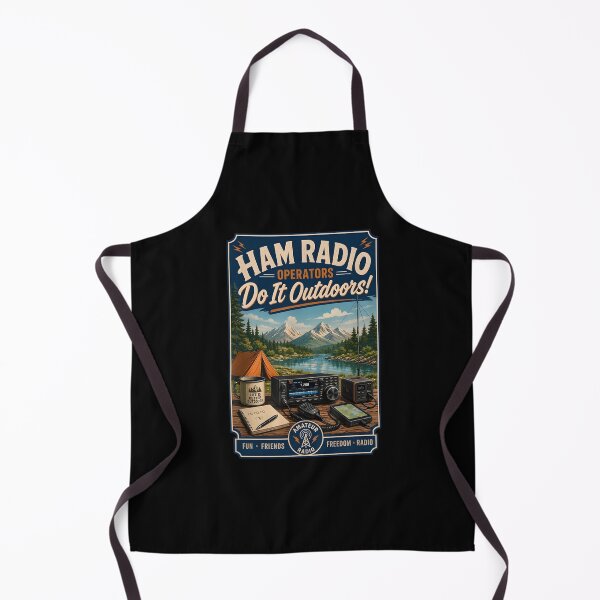 Item preview, Ham Radio Operators Do It Outdoors Vintage Camping designed and sold by jinajinawoodood.