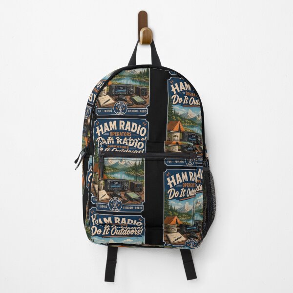 Item preview, Ham Radio Operators Do It Outdoors Vintage Camping designed and sold by jinajinawoodood.