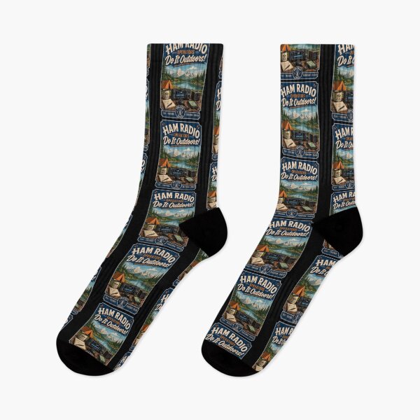 Item preview, Ham Radio Operators Do It Outdoors Vintage Camping designed and sold by jinajinawoodood.