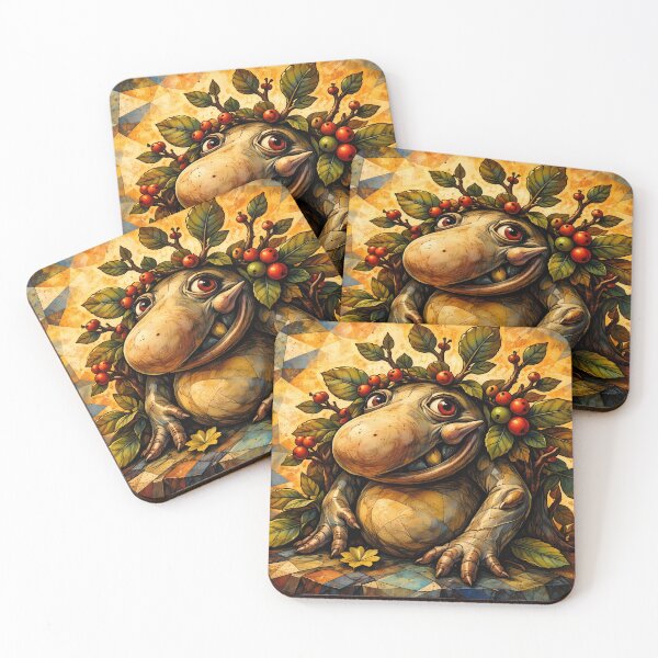 Item preview, Cheerful Creature with Leafy Crown designed and sold by cuprum.