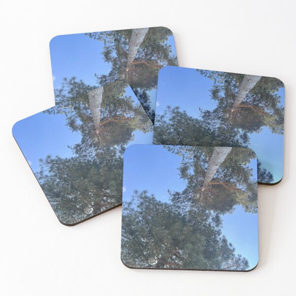 Item preview, Two tall trees among the blue sky designed and sold by FindMebyTalia.