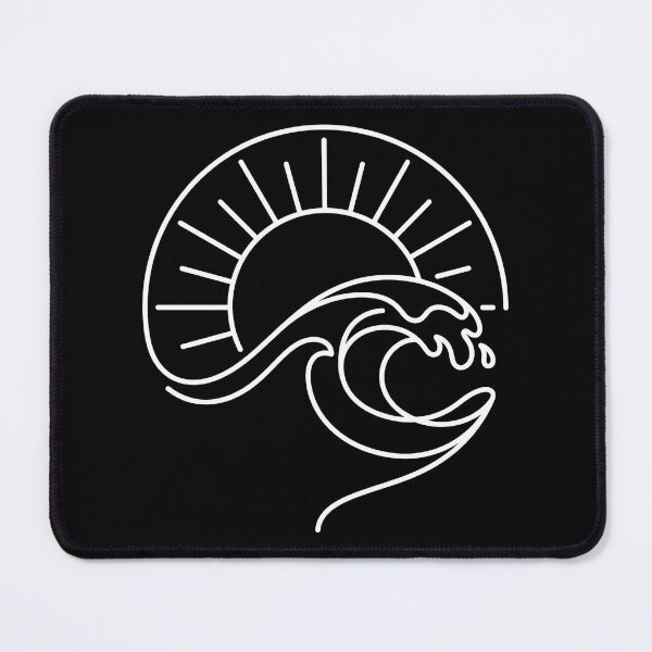 Item preview, Minimalist Line Art Sun and Ocean Wave designed and sold by TeNovaStudio.