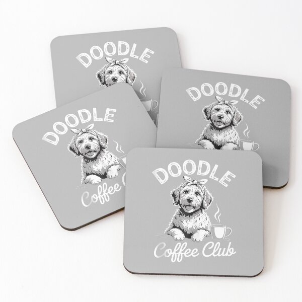 Item preview, Doodle Coffee Club Cute Dog Mom Dad Pet Lover Funny Tank Top designed and sold by ArleneRowe.