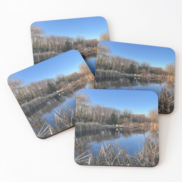 Item preview, Large pond with swans in the distance  designed and sold by FindMebyTalia.