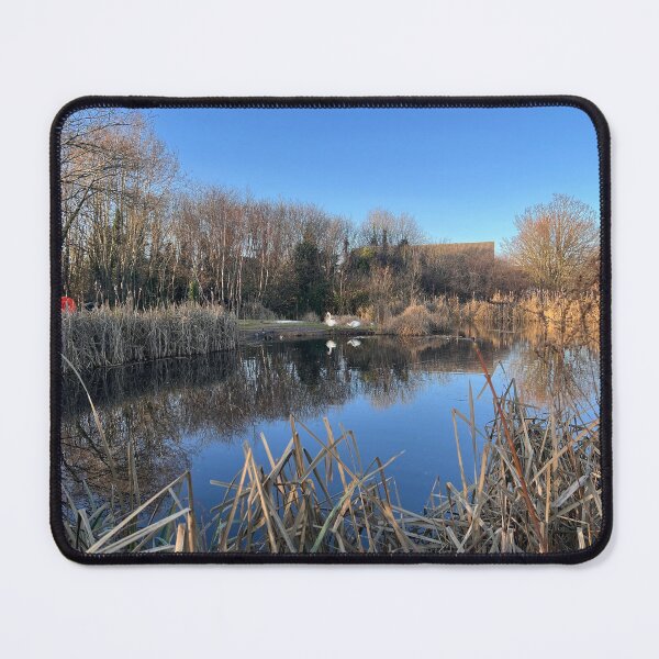 Item preview, Large pond with swans in the distance  designed and sold by FindMebyTalia.