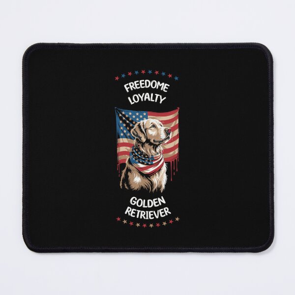Item preview, Patriotic Golden Retriever Freedom Loyalty American Flag Dog Lover designed and sold by HaweeWear.