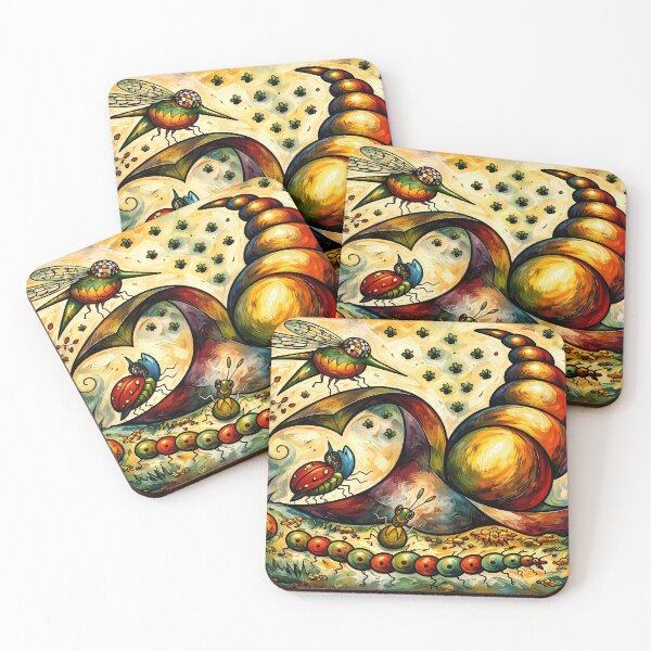 Item preview, Whimsical Garden Filled with Insects designed and sold by cuprum.